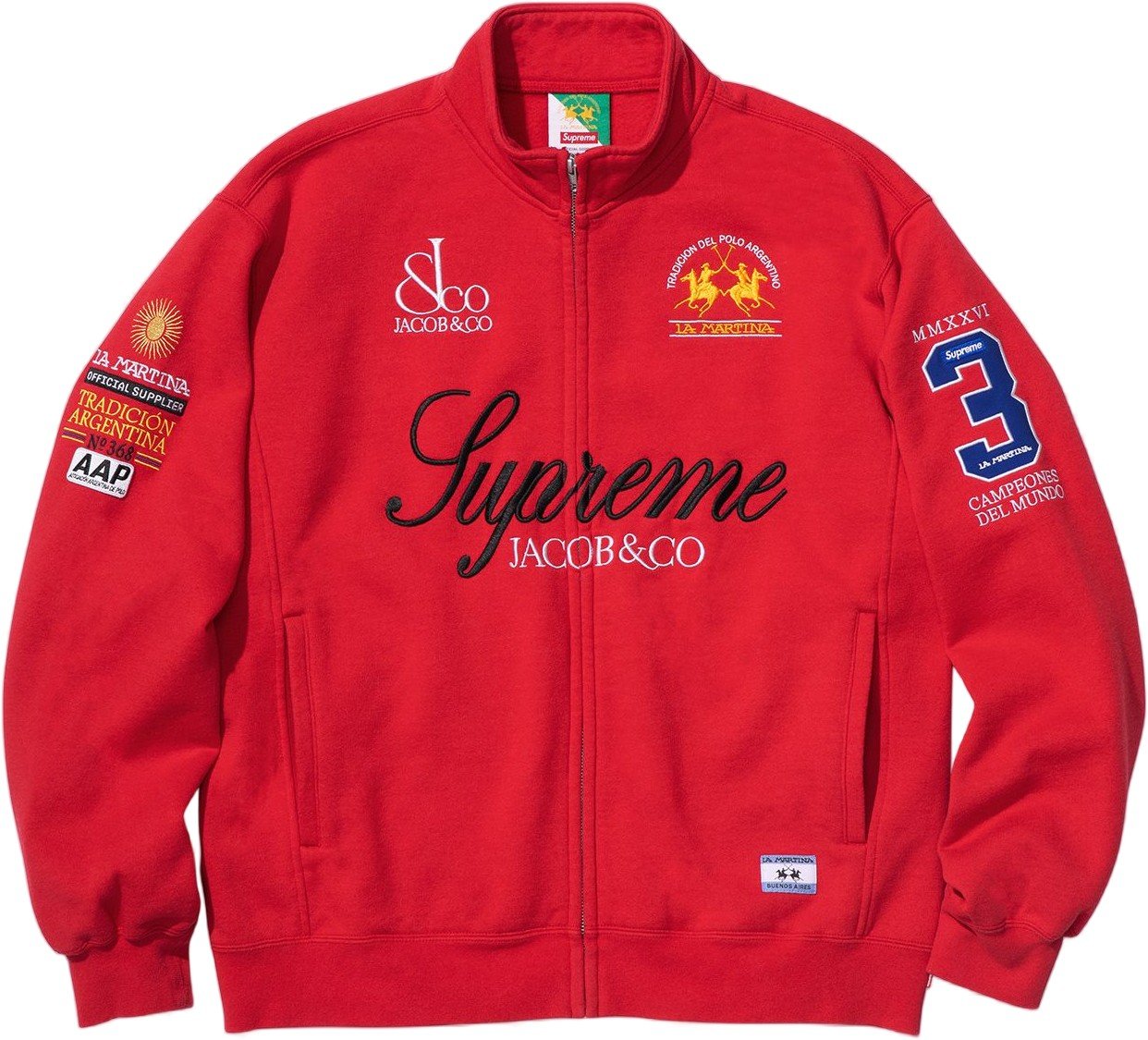 Supreme®/La Martina/Jacob & Co Zip Up Sweatshirt view 10